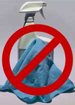 Image of a spray and wipe system