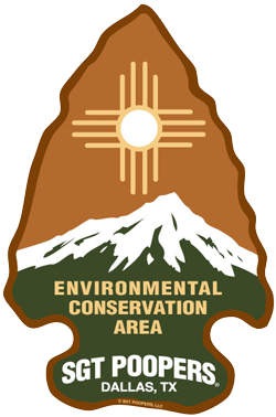 Sgt. Poopers standard Conservation Arrowwhead sign