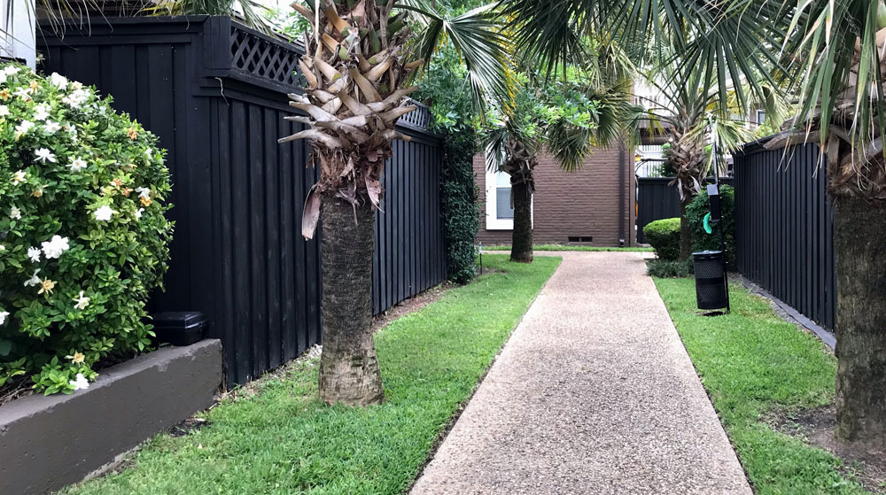 commercial property walkway