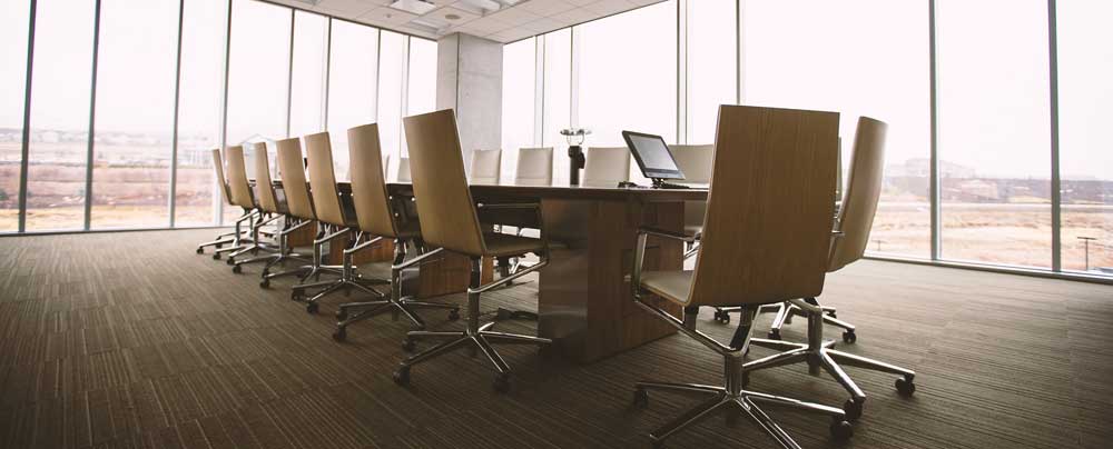 Sgt. Poopers can eliminate odors from company interiors by killing bacteria that cause odor. Image of business conference room