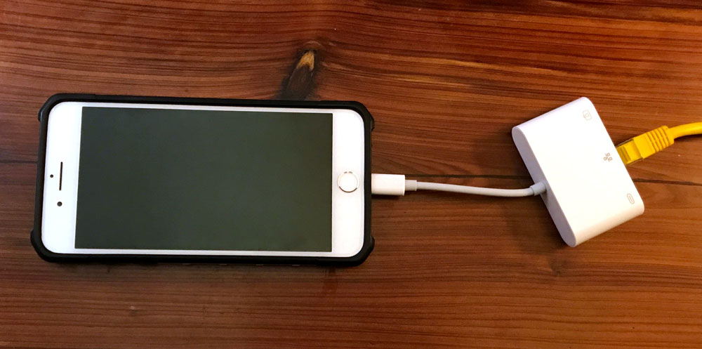 Lightning ethernet usb adapter