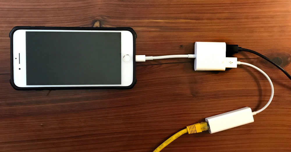 Powered network adapter