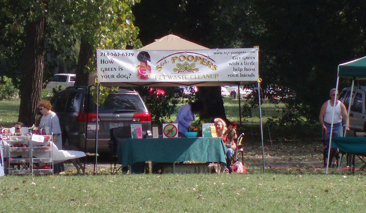 Sgt Pooper sponsored the Mystic Mutts and Moonpies Festival