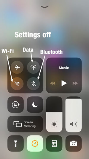 iphone rf off