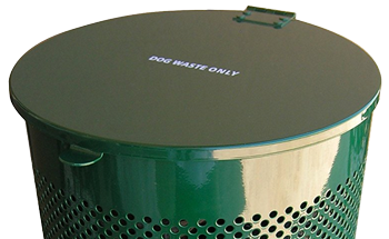 Better cap style lid with flanges that keep out rain, but do not seal in insects and odors.